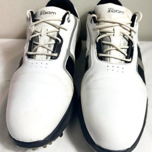 NIKE ZOOM TROPHY 483246 101 WHITE LEATHER WATERPROOF GOLF SHOES MEN'S US… - Picture 3 of 8